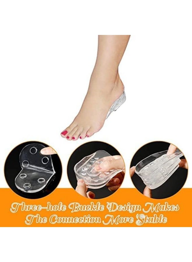 Hidden silicone insole for height increase and heel pain relief - adjustable layered design - Image 5